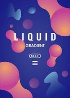 liquid and waves colorful gradient banner vector