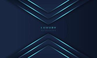 abstract dark blue frame luxury design concept innovation background vector