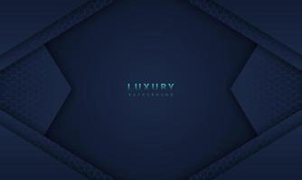 abstract dark blue frame luxury design concept innovation background vector