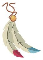 feathers amulet west vector