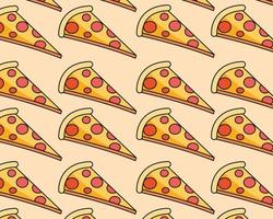 slices pizza food vector