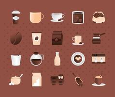 coffee time collection vector