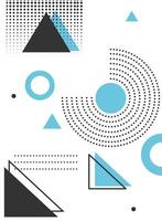 juxtaposed halftone geometric vector