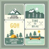 wanderlust adventure nature vector