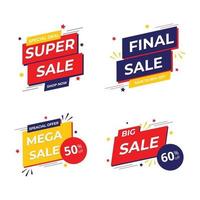 Sale badge and label collection Sale promotion Hot price Sale banner template vector