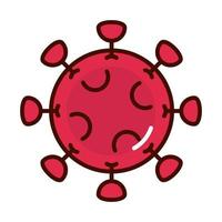 pandemic virus prevent spread of covid19 line and file icon vector