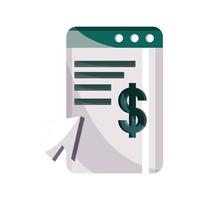 payments online bill clicking website flat icon shadow vector