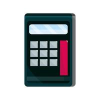 calculator maths supply study school education isolated icon vector