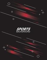 black and red sport background with lettering white vector