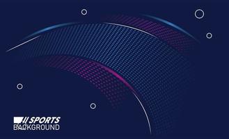 blue and purple waves sport background with lettering white vector