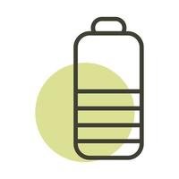 battery alternative sustainable energy line style icon vector