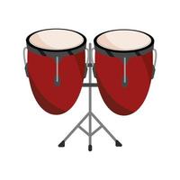 congas drums percussion musical instrument isolated icon vector