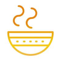 bowl food kitchen utensilline style icon vector
