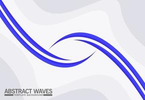 abstract blue wave background vector