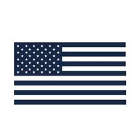 memorial day flag national symbol american celebration silhouette style icon vector