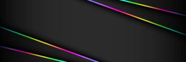 Abstract futuristic dark and RGB light game background vector illustration