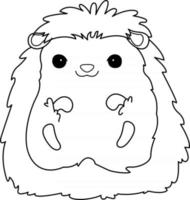 Hedgehog Kids Coloring Page Great for Beginner Coloring Book