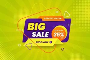 Flash sale discount banner promotion background vector