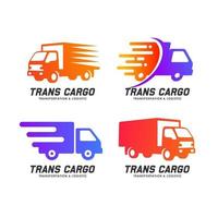 cargo delivery services logo design element vector