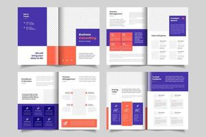 Minimal business brochure or booklet design template