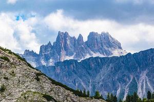 View of the Dolomite mountains photo