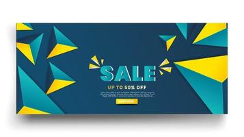 Sale banner template design with Big sale special offer for end of season special offer banner vector