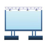 autocinema display icon vector