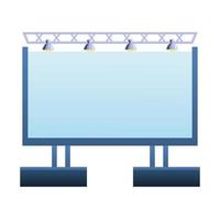 autocinema display icon vector