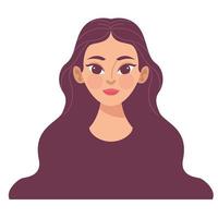 mujer joven feliz vector