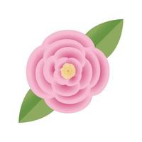 pink rose flower vector