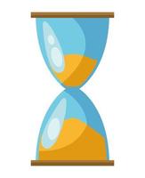 hourglass sand watch isolated icon vector