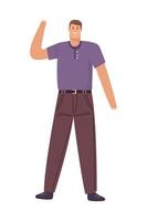 businessman hand up vector