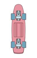 skate board sport element icon vector