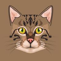 cat animal domestic head character icon vector