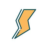 ray power energy social media line and fill vector