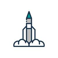 lauching spaceship exploration astronomy and space vector