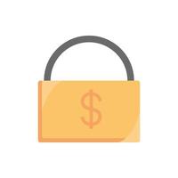 padlock security money business finance vector