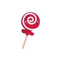 spiral lollipop sweet confectionery snack food candy vector