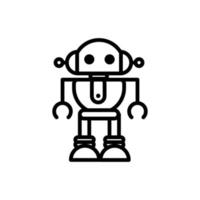 robot automated mechanism character artificial linear design vector