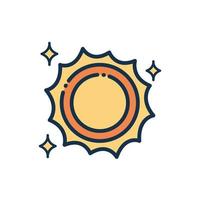 sun nature universe astronomy and space vector