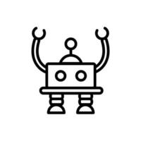 robot intelligence mechanism character artificial linear design vector