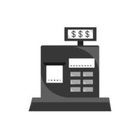 cash register commerce money business finance vector