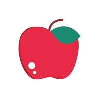 apple fruit fresh harvest icon design vector