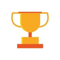 trofeo de oro ganador del premio educación escuela icono diseño vector
