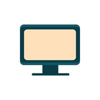 computer monitor technology education school icon design vector