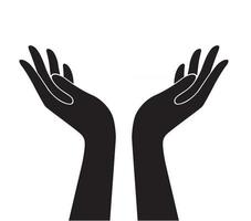 hands holding design vector hands  logo vector