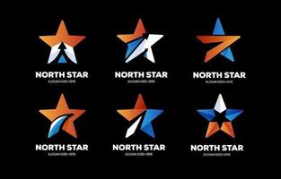 paquete de colección de logo estrella vector