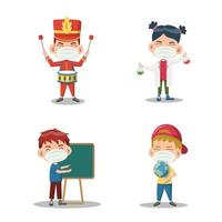 School Kids Character Collection vector