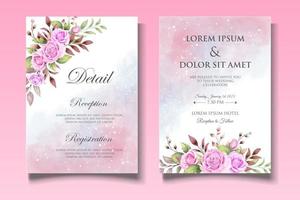 Romantic Botanical Wedding Card Set
