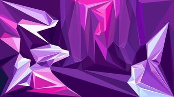 Cave with amethysts vector